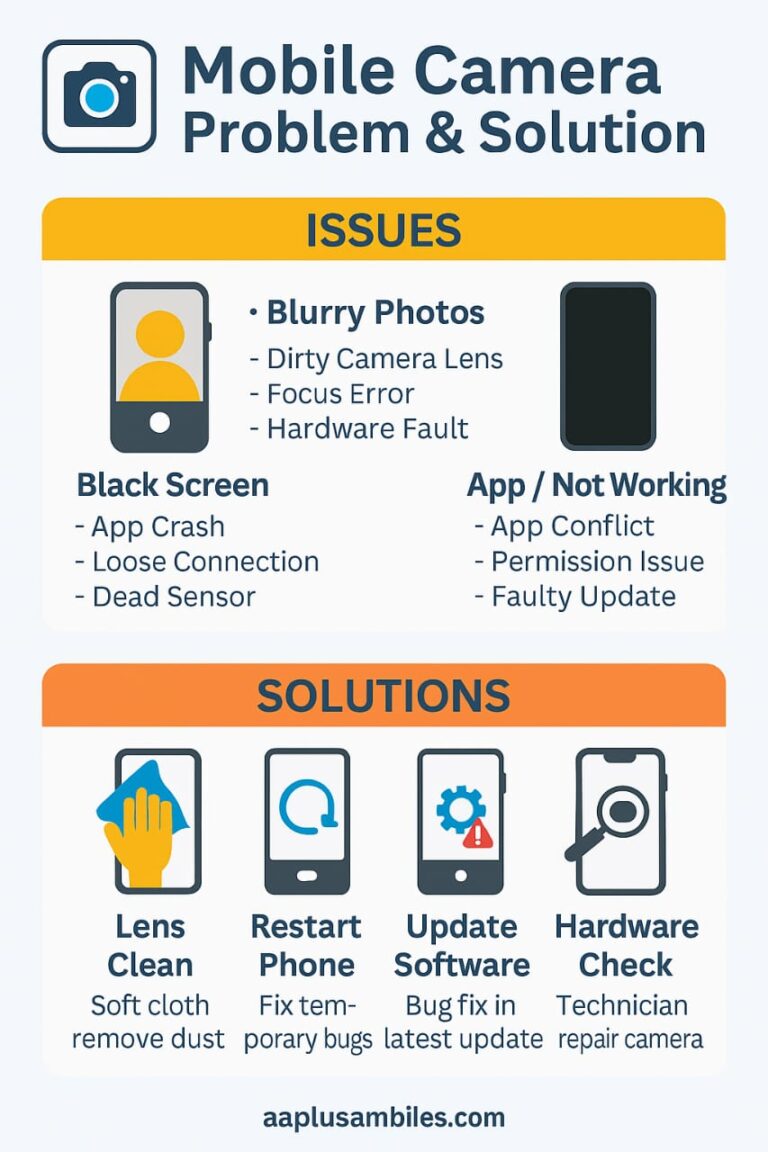 Mobile Camera Problem & Solution, Blurry Black Screen Ya Not Working ...